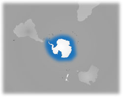 Verbreitungskarte Antarktis